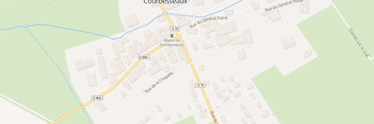 Plan du 1 Rue du General de Castelnau à Courbesseaux