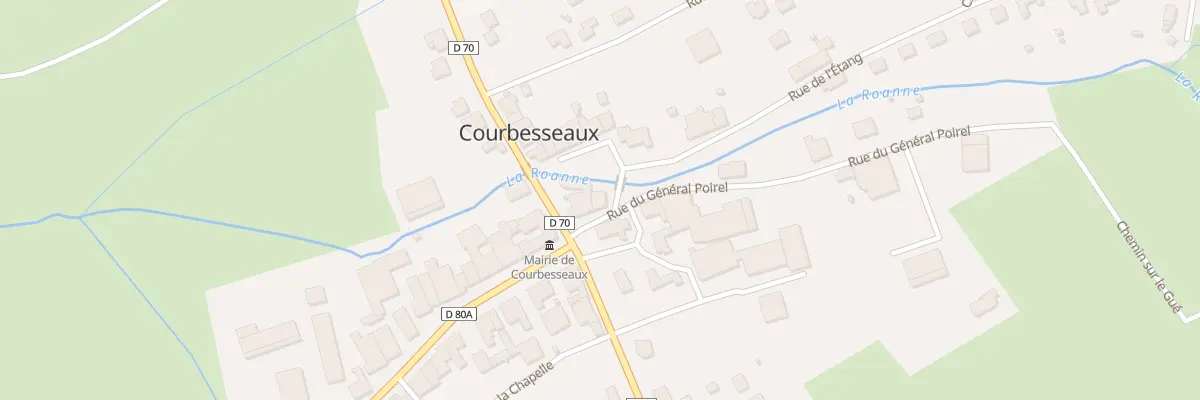 Plan du 23 Rue du General Poirel à Courbesseaux