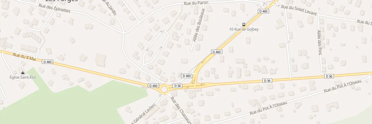 Plan du 3 Rte de Golbey aux Forges