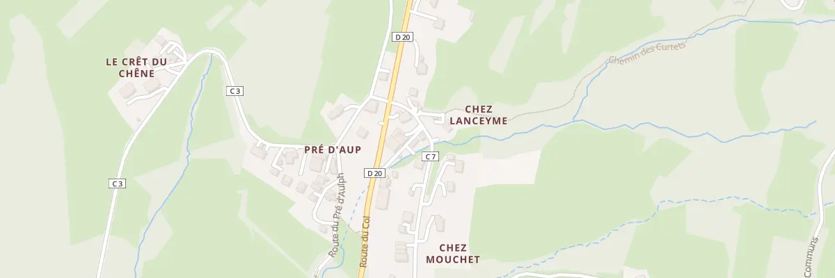 Plan du 48 All de la Côte à Saxel