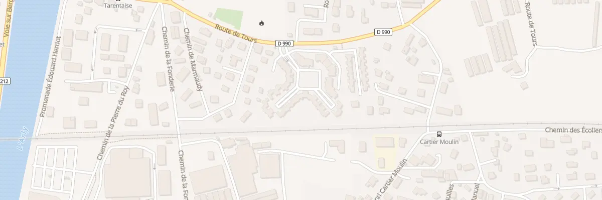Plan du 264 Rte de Tours à Albertville