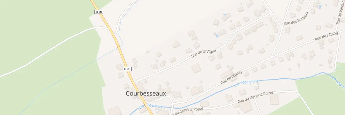 Plan du 13 Rue de la Vigne à Courbesseaux