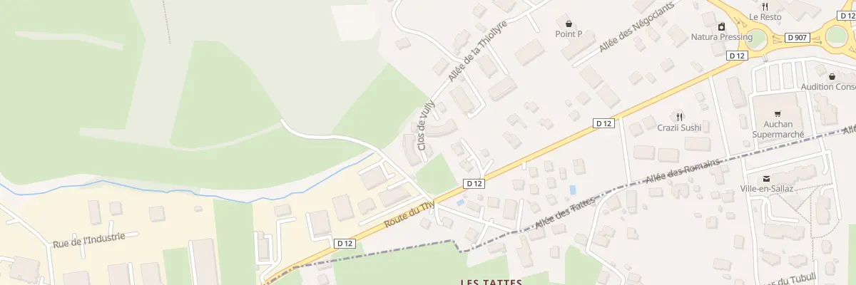 Plan du 281 All de la Thiollyre à Viuz-en-Sallaz