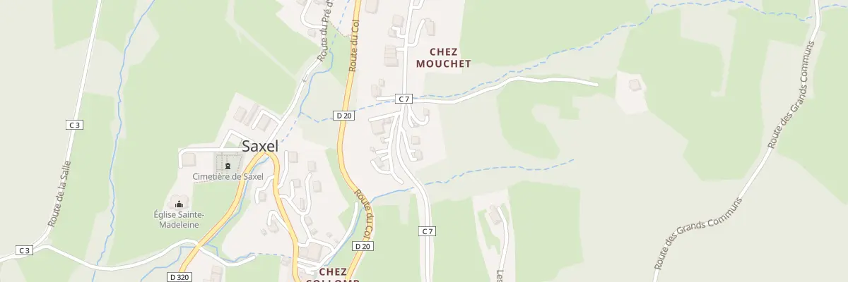 Plan du 283 Rte des Grands Communs à Saxel