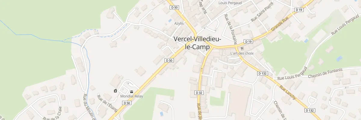 Plan du 5 Rue des Fourches à Vercel-Villedieu-le-Camp