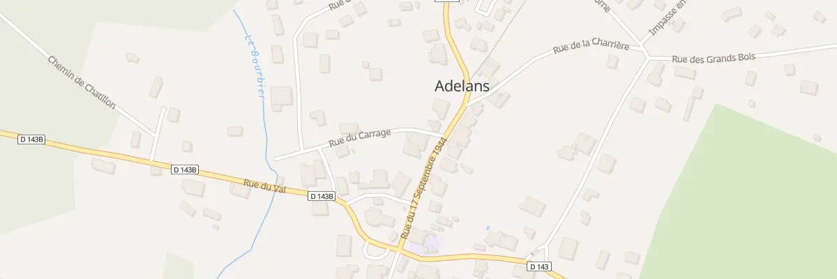Plan du 5 Rue du 17 Septembre 1944 à Adelans-et-le-Val-de-Bithaine