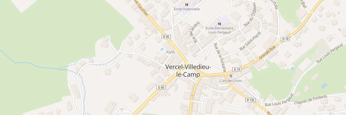 Plan du 3 Rue Mathiot à Vercel-Villedieu-le-Camp