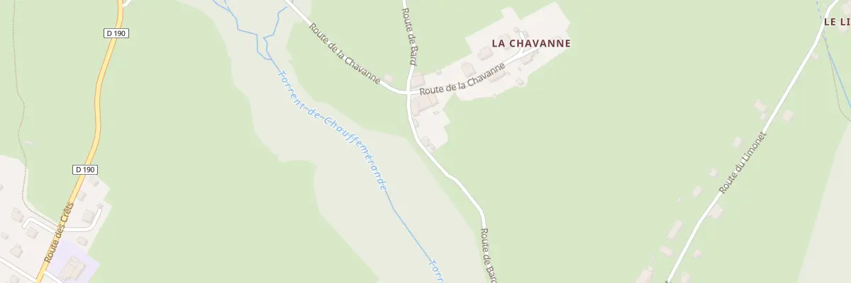 Plan du 418 Rte de la Chavanne à Viuz-en-Sallaz