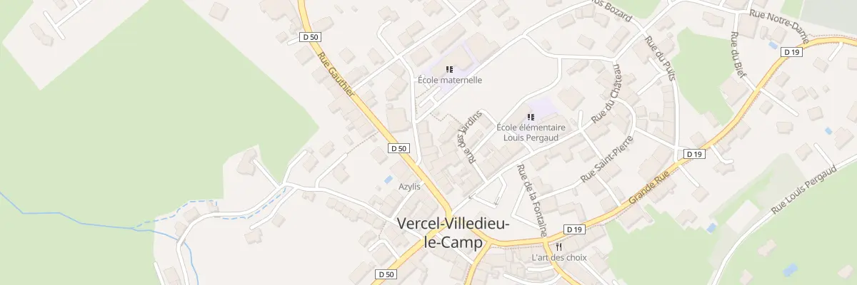 Plan de Au Village Nord à Vercel-Villedieu-le-Camp