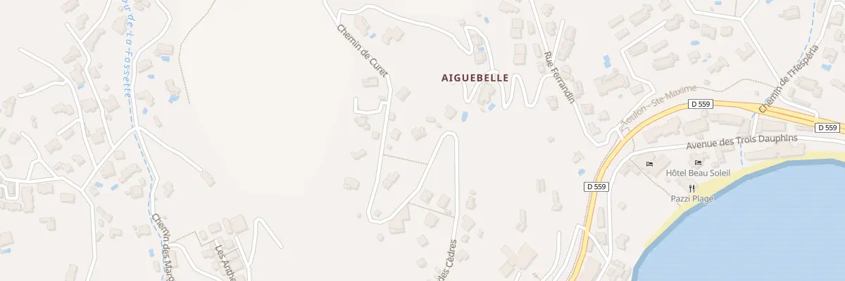 Plan du 24 Av des Cèdres au Lavandou