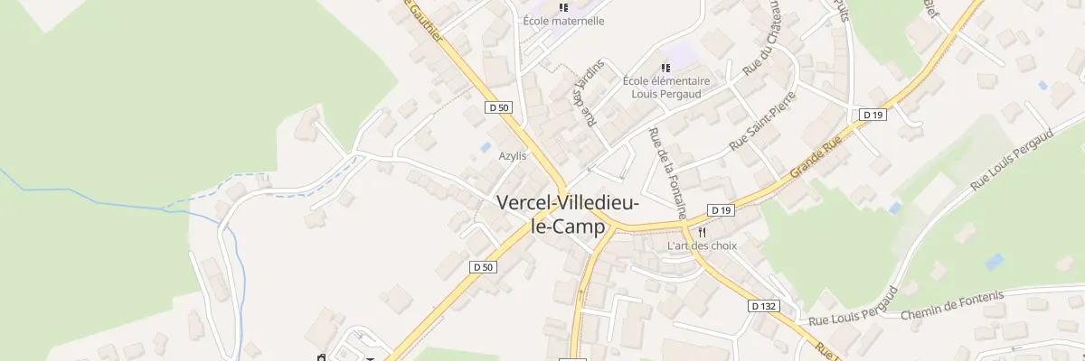 Plan du 1 Rue Gauthier à Vercel-Villedieu-le-Camp
