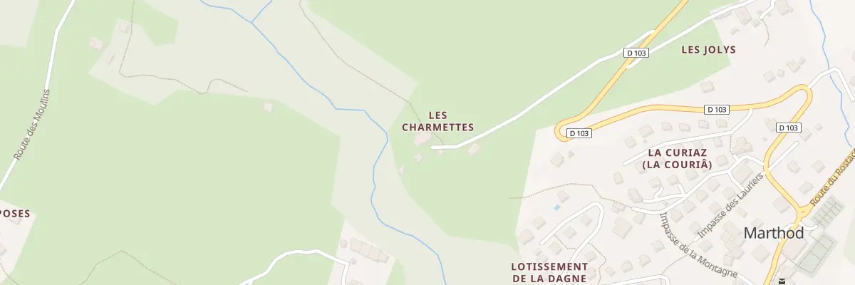 Plan du 5117 Les Charmettes à Marthod