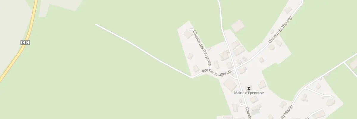 Plan du 3 Rue des Fougerets à Épenouse
