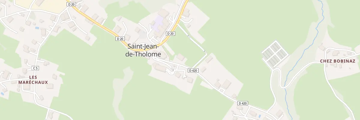 Plan du 97 Rte du Môle à Saint-Jean-de-Tholome