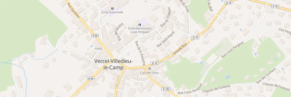 Plan du 6 Rue de la Fontaine à Vercel-Villedieu-le-Camp