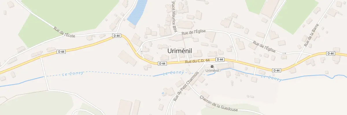 Plan du 332 Cd 44 Le Centre à Uriménil