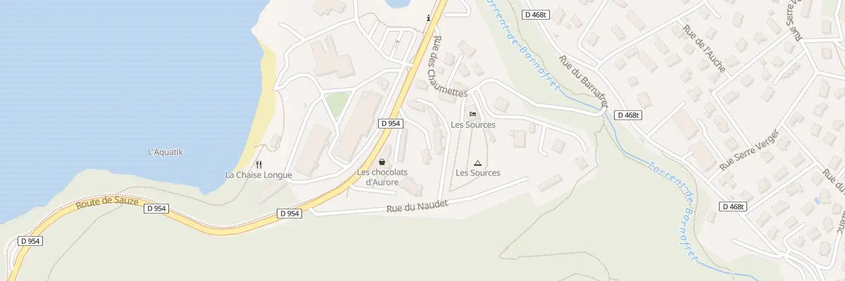 Plan du 1 Av du Faubourg à Savines-le-Lac