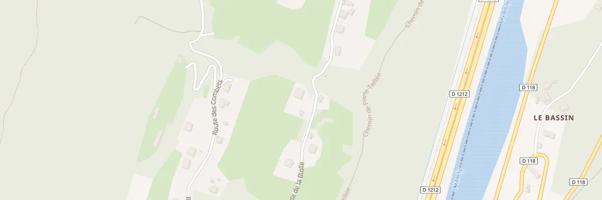 Plan du 1335 Rte de la Biolle à Pallud
