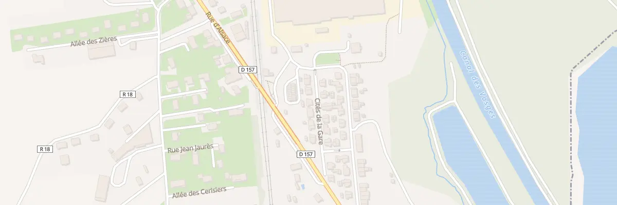 Plan du 13 Cites de la Gare à Igney