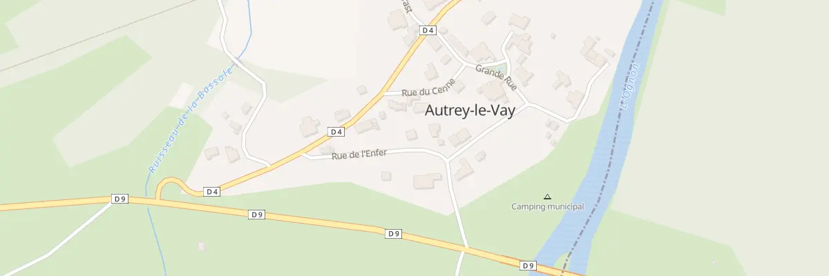 Plan du 1 Rue de l’Enfer à Autrey-le-Vay