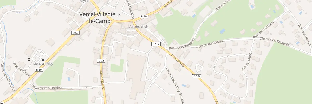Plan du 6 Rue Lanchy à Vercel-Villedieu-le-Camp