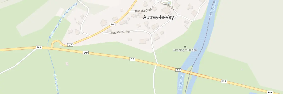 Plan du 8 Rue de l’Enfer à Autrey-le-Vay