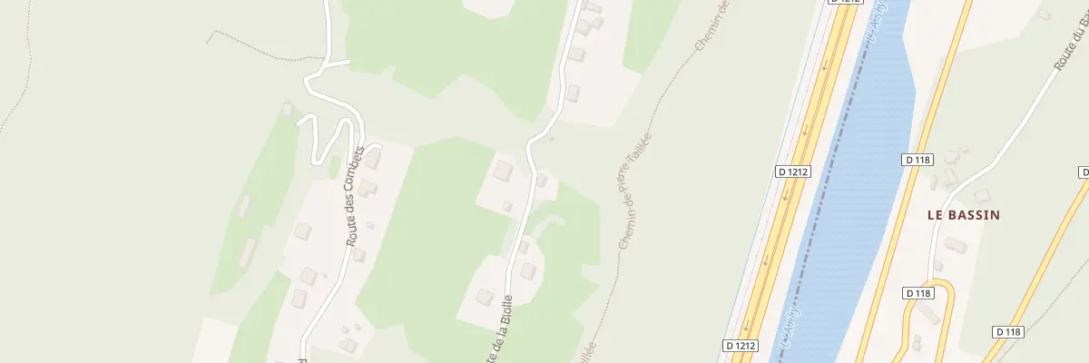 Plan du 1334 Rte de la Biolle à Pallud