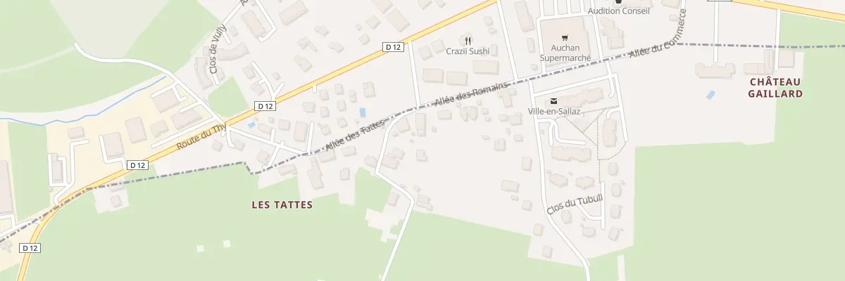 Plan du 125 All des Romains à Ville-en-Sallaz