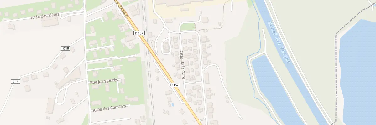 Plan du 24 Cites de la Gare à Igney