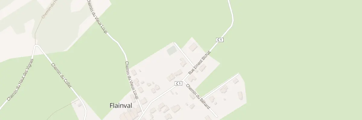 Plan du 57 Rue Ernest Bichat à Flainval