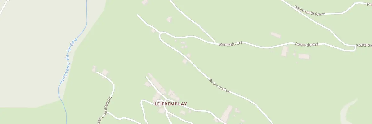 Plan du 1361 Rte du Col à Ugine