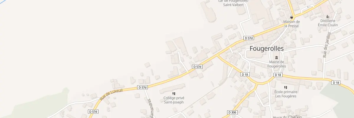 Plan du 1 Rue des Canes à Fougerolles-Saint-Valbert