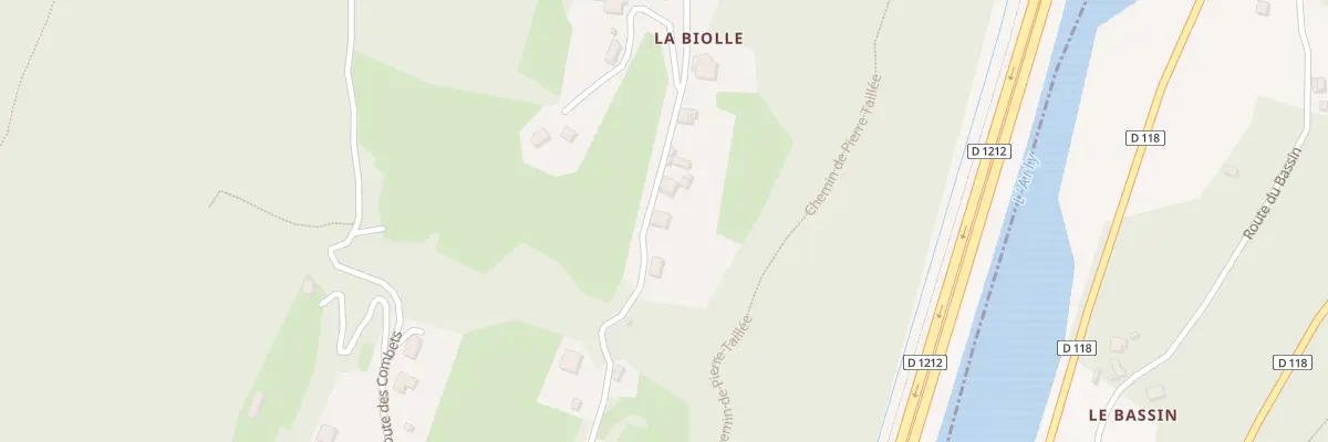 Plan du 5007 La Biolle à Pallud