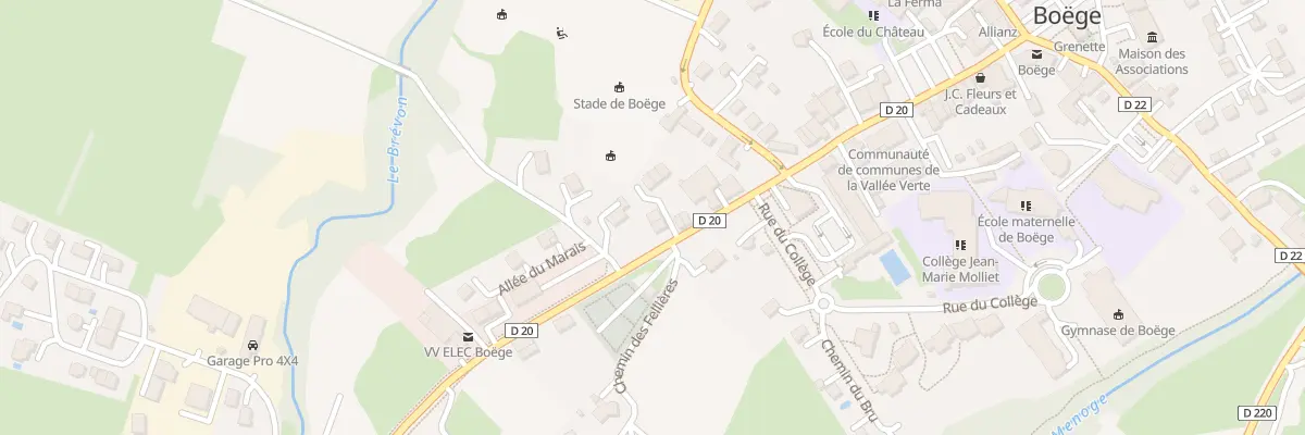 Plan du 316 Rue de la Vallée Verte à Boëge