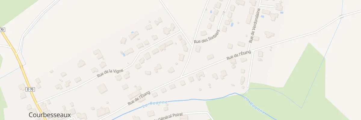 Plan du 1 Che sur les Chenes à Courbesseaux