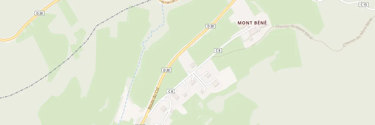 Plan du 177 Rte du Mont Bene à Saxel