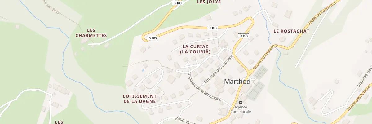 Plan du 5603 Chef Lieu à Marthod