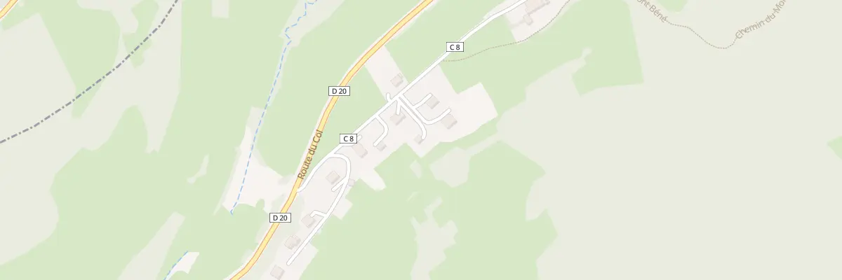 Plan du 168 Rte du Mont Bene à Saxel