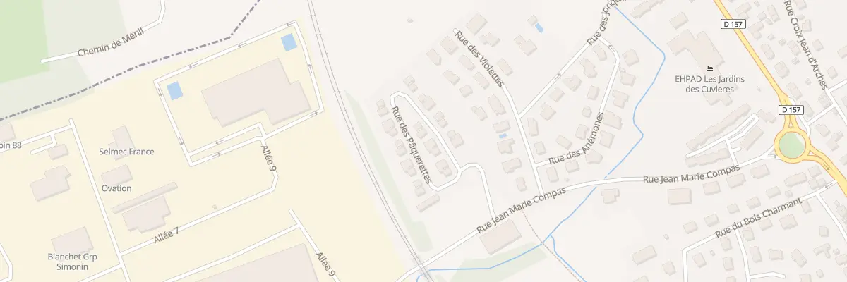 Plan du 26 Rue des Paquerettes à Thaon-les-Vosges