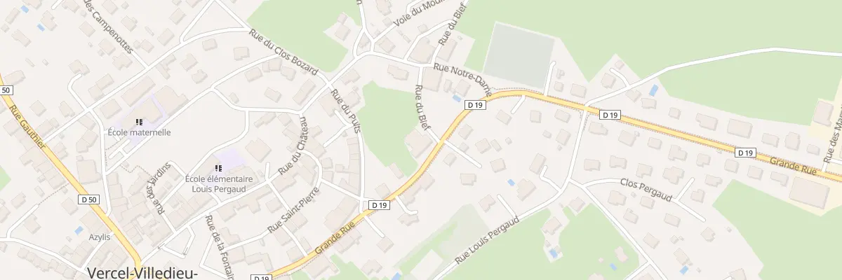 Plan du 13 Gr Grande Rue à Vercel-Villedieu-le-Camp