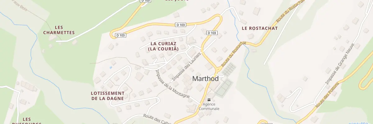 Plan du 5092 La Curiaz à Marthod