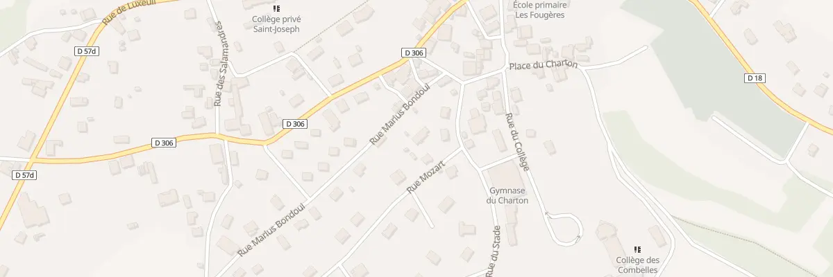 Plan du 1 Rue Mozart à Fougerolles-Saint-Valbert