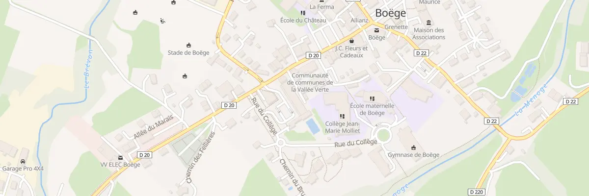 Plan du 225 Rue de la Vallée Verte à Boëge