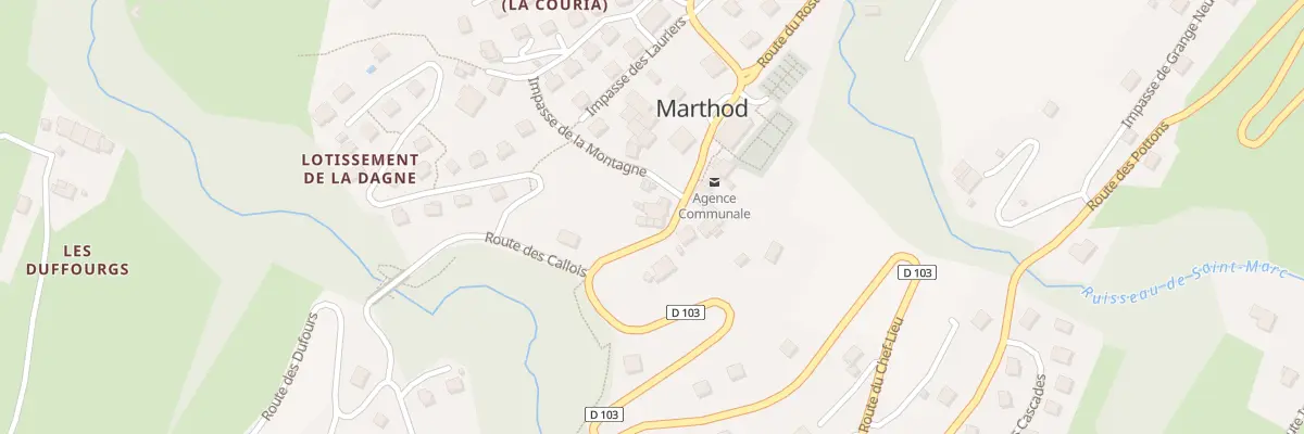 Plan du 5107 Marthod à Marthod