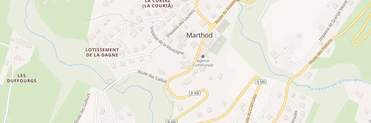 Plan du 5106 Marthod à Marthod