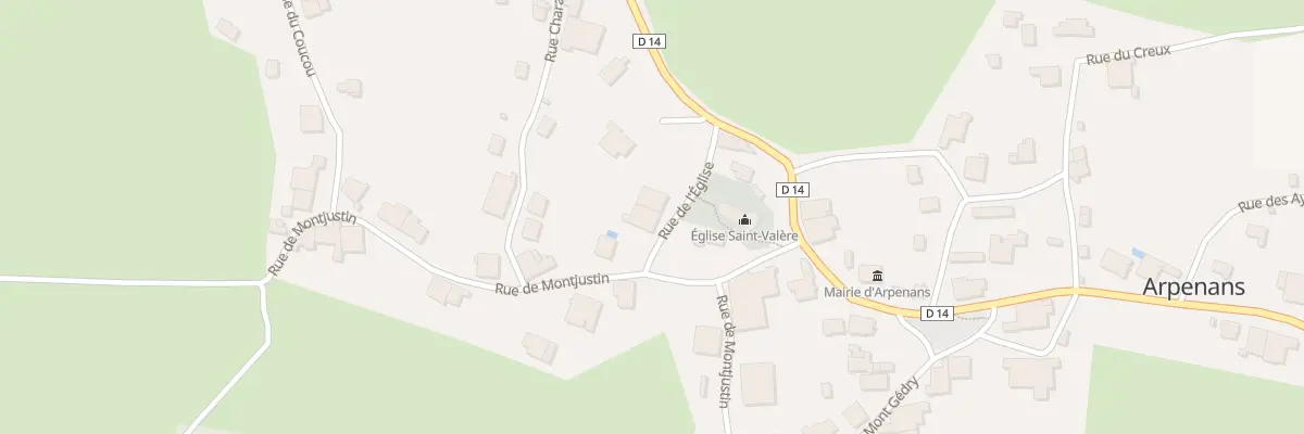 Plan du 37 Rue de l’Eglise à Arpenans