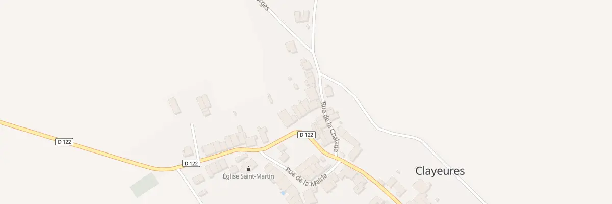 Plan du 17 Grande Rue à Clayeures