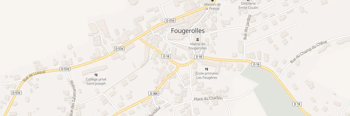 Plan du 13 Rue de Blanzey à Fougerolles-Saint-Valbert