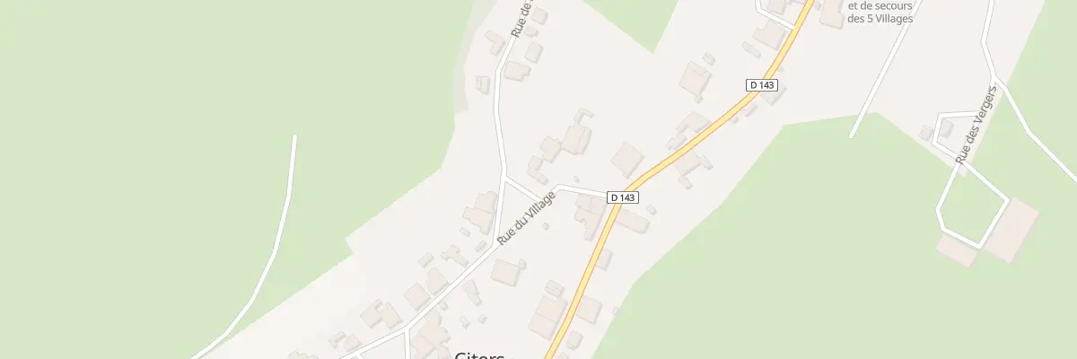 Plan du 6 Rue du Village à Citers