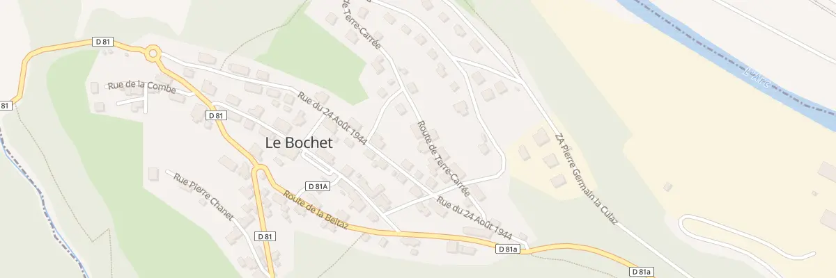 Plan du 135 Rte de Terre Carrée à Montricher-Albanne